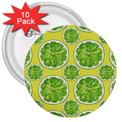 Lemon Cut 3  Buttons (10 Pack)  by ConteMonfrey