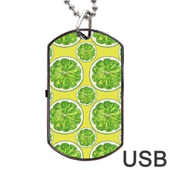 Lemon Cut Dog Tag Usb Flash (two Sides) by ConteMonfrey