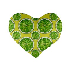 Lemon Cut Standard 16  Premium Heart Shape Cushions by ConteMonfrey