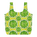 Lemon Cut Full Print Recycle Bag (L) Back