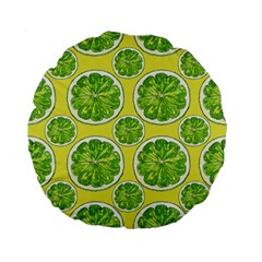 Lemon Cut Standard 15  Premium Flano Round Cushions by ConteMonfrey