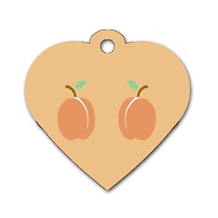 I Get My Peaches Everywhere Dog Tag Heart (two Sides) by ConteMonfrey