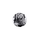 Drawing Angry Male Lion Roar Animal 1  Mini Magnets Front