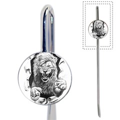 Drawing Angry Male Lion Roar Animal Book Mark by danenraven