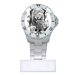 Drawing Angry Male Lion Roar Animal Plastic Nurses Watch by danenraven