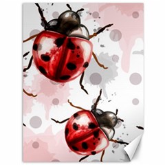 Ladybugs-pattern-texture-watercolor Canvas 36  X 48  by Wegoenart