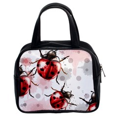 Ladybugs-pattern-texture-watercolor Classic Handbag (two Sides) by Wegoenart