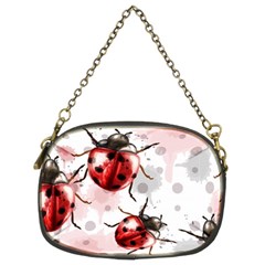 Ladybugs-pattern-texture-watercolor Chain Purse (two Sides)