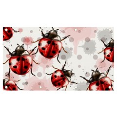 Ladybugs-pattern-texture-watercolor Banner And Sign 7  X 4  by Wegoenart