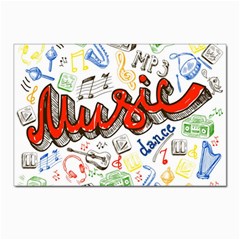 Music-color-elements Postcard 4 x 6  (pkg Of 10) by Wegoenart