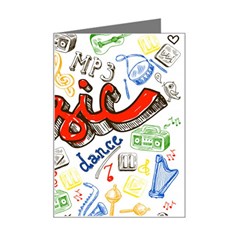 Music-color-elements Mini Greeting Card