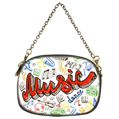 Music-color-elements Chain Purse (two Sides)