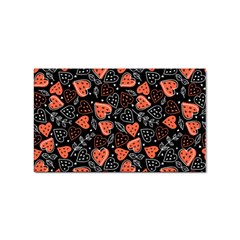 Seamless-vector-pattern-with-watermelons-hearts-mint Sticker (rectangular) by Wegoenart