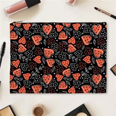 Seamless-vector-pattern-with-watermelons-hearts-mint Cosmetic Bag (xl) by Wegoenart