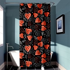 Seamless-vector-pattern-with-watermelons-hearts-mint Shower Curtain 36  X 72  (stall)  by Wegoenart