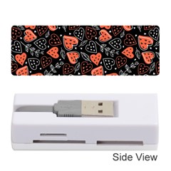 Seamless-vector-pattern-with-watermelons-hearts-mint Memory Card Reader (stick) by Wegoenart