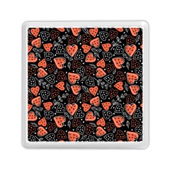 Seamless-vector-pattern-with-watermelons-hearts-mint Memory Card Reader (square) by Wegoenart