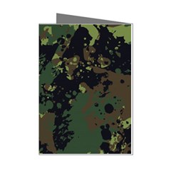 Military Background Grunge Mini Greeting Cards (pkg Of 8)