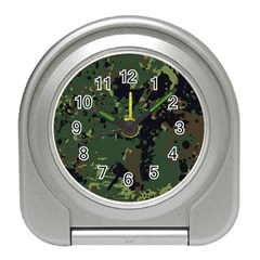 Military Background Grunge Travel Alarm Clock by Wegoenart