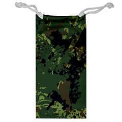 Military Background Grunge Jewelry Bag by Wegoenart