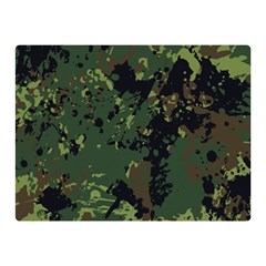 Military Background Grunge Double Sided Flano Blanket (mini)  by Wegoenart