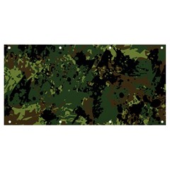 Military Background Grunge Banner And Sign 8  X 4  by Wegoenart