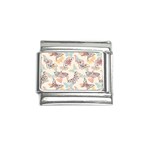 Pattern-with-hand-drawn-butterflies Italian Charm (9mm) Front