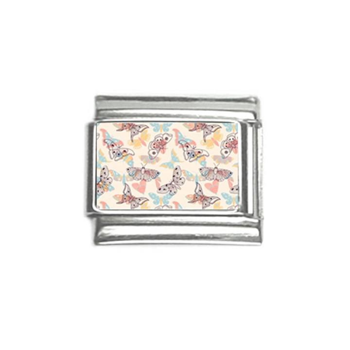 Pattern-with-hand-drawn-butterflies Italian Charm (9mm)