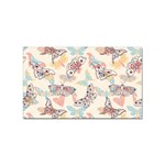 Pattern-with-hand-drawn-butterflies Sticker (Rectangular) Front