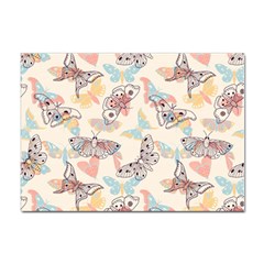 Pattern-with-hand-drawn-butterflies Sticker A4 (100 Pack)