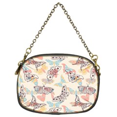 Pattern-with-hand-drawn-butterflies Chain Purse (two Sides)