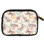 Pattern-with-hand-drawn-butterflies Digital Camera Leather Case Back