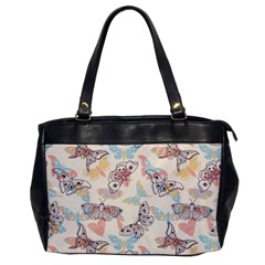 Pattern-with-hand-drawn-butterflies Oversize Office Handbag by Wegoenart