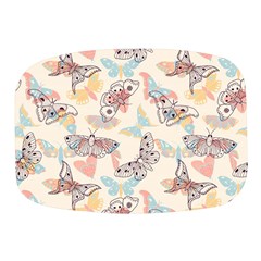 Pattern-with-hand-drawn-butterflies Mini Square Pill Box by Wegoenart