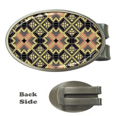 Seamless-mexican-pattern Money Clips (oval)  by Wegoenart