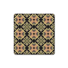 Seamless-mexican-pattern Square Magnet by Wegoenart