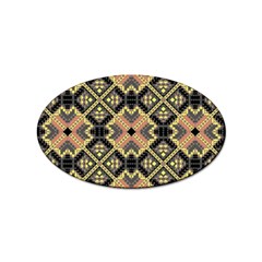 Seamless-mexican-pattern Sticker Oval (10 Pack) by Wegoenart