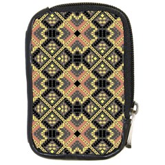 Seamless-mexican-pattern Compact Camera Leather Case by Wegoenart