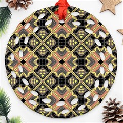 Seamless-mexican-pattern Ornament (round Filigree) by Wegoenart