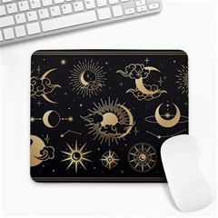 Asian-set-with-clouds-moon-sun-stars-vector-collection-oriental-chinese-japanese-korean-style Large Mousepad by Wegoenart