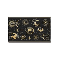 Asian-set-with-clouds-moon-sun-stars-vector-collection-oriental-chinese-japanese-korean-style Sticker (rectangular) by Wegoenart