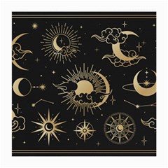 Asian-set-with-clouds-moon-sun-stars-vector-collection-oriental-chinese-japanese-korean-style Medium Glasses Cloth (2 Sides) by Wegoenart