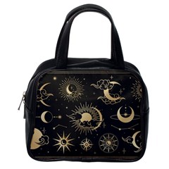 Asian-set-with-clouds-moon-sun-stars-vector-collection-oriental-chinese-japanese-korean-style Classic Handbag (one Side) by Wegoenart