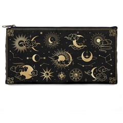 Asian-set-with-clouds-moon-sun-stars-vector-collection-oriental-chinese-japanese-korean-style Pencil Case by Wegoenart