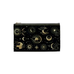 Asian-set-with-clouds-moon-sun-stars-vector-collection-oriental-chinese-japanese-korean-style Cosmetic Bag (small) by Wegoenart