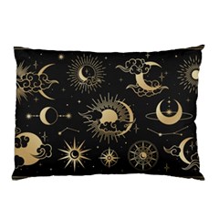 Asian-set-with-clouds-moon-sun-stars-vector-collection-oriental-chinese-japanese-korean-style Pillow Case (two Sides) by Wegoenart