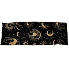 Asian-set-with-clouds-moon-sun-stars-vector-collection-oriental-chinese-japanese-korean-style Body Pillow Case Dakimakura (two Sides) by Wegoenart