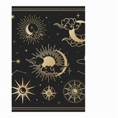 Asian-set-with-clouds-moon-sun-stars-vector-collection-oriental-chinese-japanese-korean-style Small Garden Flag (two Sides) by Wegoenart