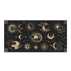 Asian-set-with-clouds-moon-sun-stars-vector-collection-oriental-chinese-japanese-korean-style Satin Wrap 35  X 70  by Wegoenart