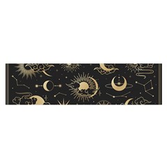 Asian-set-with-clouds-moon-sun-stars-vector-collection-oriental-chinese-japanese-korean-style Oblong Satin Scarf (16  X 60 ) by Wegoenart